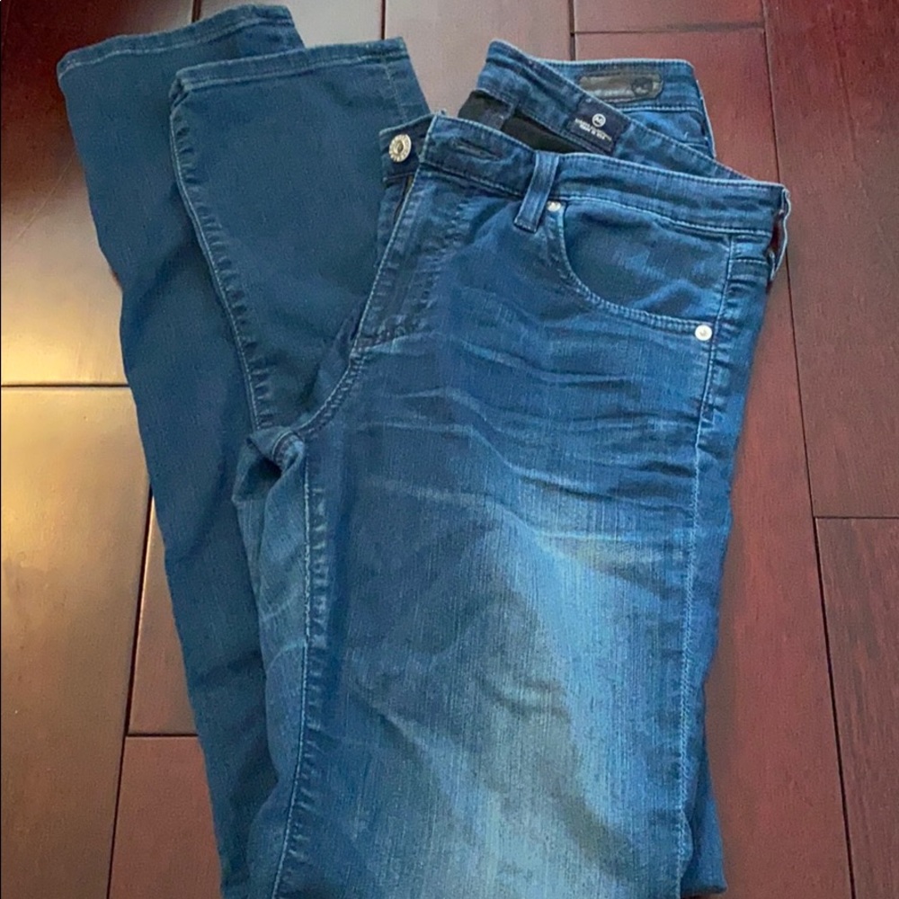 AG the Eddie skinny straight jeans midrise